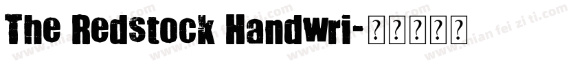 The Redstock Handwri字体转换